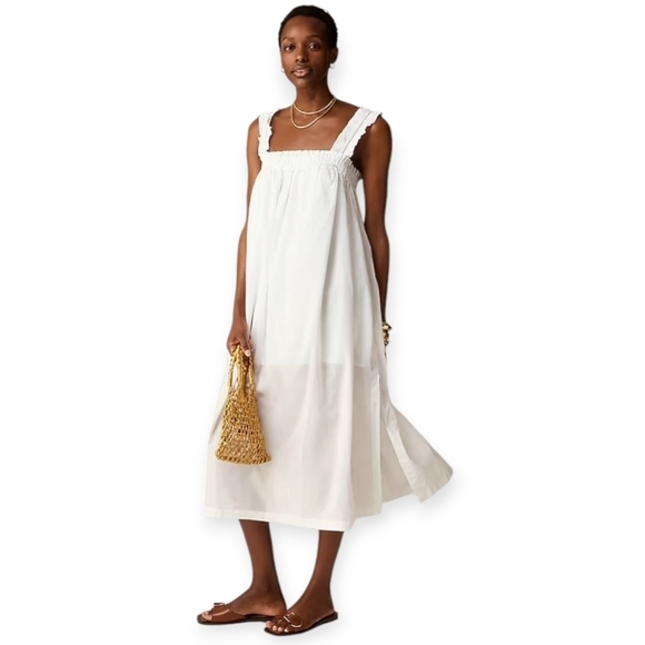 J. Crew Factory Dresses & Skirts - J.Crew Factory Cotton voile ruffle-trim shift dress new with tags XXL